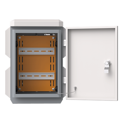 Gabinete de Protección IP / Acero SPCC / 180 x 340 x 160 mm / IP55 / Rieles DIN / Montaje Vertical u Horizontal / 4 Placas Laterales | SIERRA STORE