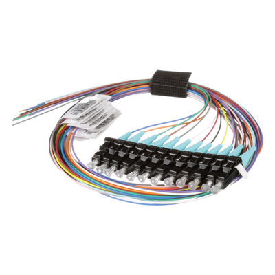 PANDUIT FZTBN1NNNSZM001 - Kit Pigtails Fibra Óptica / 12 Unidades LC Simplex / Multimodo OM4 50/125 / 900 µm / 1 m (3.28 ft) / | SIERRA STORE