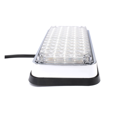 Luz de Advertencia LED / 7x3" / Bicolor Rojo/Claro / 66 LEDs / 12 VCC / 10 Patrones de Destello / Montaje Permanente | SIERRA STORE