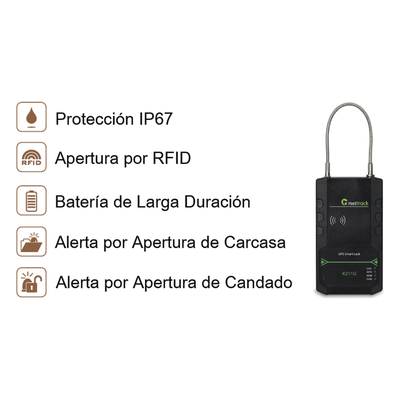 Candado Inteligente Con Rastreador GPS 3G | SIERRA STORE