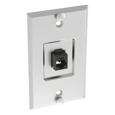 PANDUIT KWPK5E - Placa de Pared Vertical / 1 Puerto Keystone / Cat5e / Acero Inoxidable / 114.3 mm (4.50 pulgadas) | SIERRA STORE