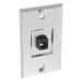 PANDUIT KWPK5E - Placa de Pared Vertical / 1 Puerto Keystone / Cat5e / Acero Inoxidable / 114.3 mm (4.50 pulgadas) | SIERRA STORE