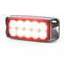 Luz LED de Advertencia / Montaje Superficial / 5 x 2" / 10 LED / Rojo/Claro / 12-24 V / Bisel Cromado | SIERRA STORE