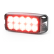 Luz LED de Advertencia / Montaje Superficial / 5 x 2" / 10 LED / Rojo/Claro / 12-24 V / Bisel Cromado | SIERRA STORE