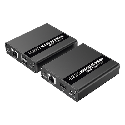 Kit extensor KVM (HDMI y USB) | 40m a 4k@30Hz  | 70m a 1080P@60Hz | Cat 6, 6a y 7 | CERO LATENCIA | HDR | Salida Loop | Salida de | SIERRA STORE