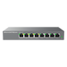 Switch Administrable Capa 2 Lite / 8 Puertos Gigabit / 4 Puertos PoE+ / 32 VLAN / QoS / GDMS Cloud / Montaje Pared y Escritorio | SIERRA STORE
