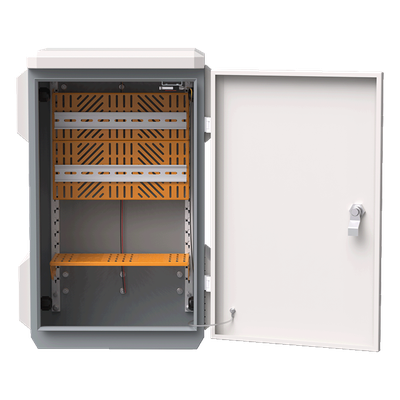Gabinete Exterior IP55 / Acero SPCC 680 x 480 x 315 mm / Rieles DIN / 4 Placas Laterales / Microswitch | SIERRA STORE