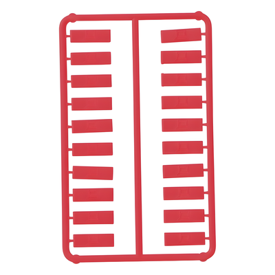 PANDUIT CIDRD-C - Paquete de 100 Iconos de Datos de Instalación a Presión, Para Jacks Mini-Com de , De Plástico, Color Rojo | SIERRA STORE
