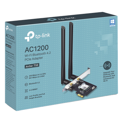 Adaptador PCIe inalámbrico doble banda AC 1200 Mbps / Antena de alta ganancia / Tecnología MU-MUMO 2X2 / Soporte de perfil bajo y | SIERRA STORE
