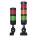 Torre LED Indicadora de Estado / 2 Niveles Rojo y Verde / Buzzer 85 dB / Voltaje Universal 110-240 VCA / Montaje 60 mm | SIERRA STORE