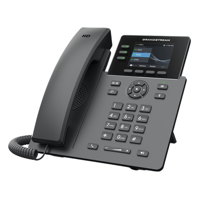 Teléfono IP / 3 Líneas SIP / 12 Botones Virtuales Programables / Pantalla LCD 2.8 Pulgadas / Puertos Gigabit con PoE / Audio HD | SIERRA STORE