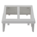 SIEMON CTE-MXA-02-02 - Adaptador de Placa de Pared / 2 Salidas / Angulado / Compatibilidad TERA y UTP MAX / Blanco | SIERRA STORE
