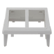 SIEMON CTE-MXA-02-02 - Adaptador de Placa de Pared / 2 Salidas / Angulado / Compatibilidad TERA y UTP MAX / Blanco | SIERRA STORE