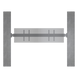 EPCOM INDUSTRIAL LFWW2X1U - Sistema de Montaje en Pared / Rieles 2000 mm (78.7 ft) / Estructura Modular / Soporte Ajustable / Incluye | SIERRA STORE