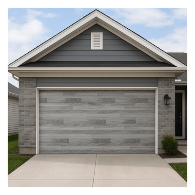 ACCESSPRO APDOOR-97CF - Puerta de Garage / Estilo Americano / Acabado Laminado Premium / Color Gris / 9x7 Pies (2.74x2.13 m) | SIERRA STORE
