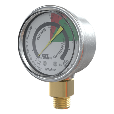 Manómetro de Contacto / 2901 PSI (200 bar) / Contacto N.O. Baja Presión / IP65 / -20°C a +55°C / 50 mm | SIERRA STORE