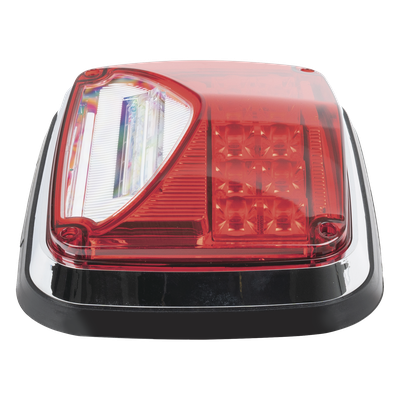 Luz de Advertencia LED / 8 X 6" / Color Rojo / Luz de Trabajo Blanca 12 W / 11 Patrones de Destello / IP67 / 12-30 VCC | SIERRA STORE