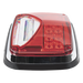 Luz de Advertencia LED / 8 X 6" / Color Rojo / Luz de Trabajo Blanca 12 W / 11 Patrones de Destello / IP67 / 12-30 VCC | SIERRA STORE