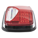Luz de Advertencia LED / 8 X 6" / Color Rojo / Luz de Trabajo Blanca 12 W / 11 Patrones de Destello / IP67 / 12-30 VCC | SIERRA STORE