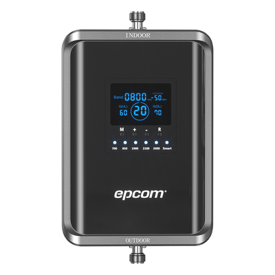 EPCOM EP-5G-PBS-V2 - Amplificador Celular 5G / Penta Banda 700-2600 MHz / 70 dB Ganancia / Cobertura 600 m² (6458.3 ft²) / 2G 3G 4G 5G | SIERRA STORE