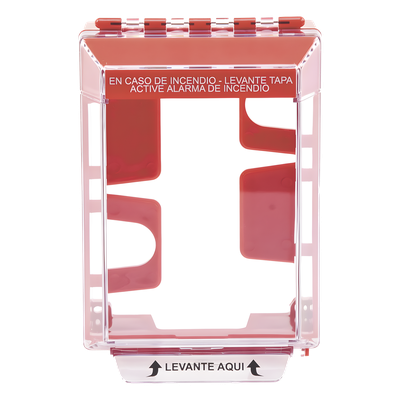Cubierta de Montaje Superficial / Policarbonato UV / 6.17" x 4.58" x 1.83" / ADA / -40°C a 121°C / Texto Incendio Español | SIERRA STORE
