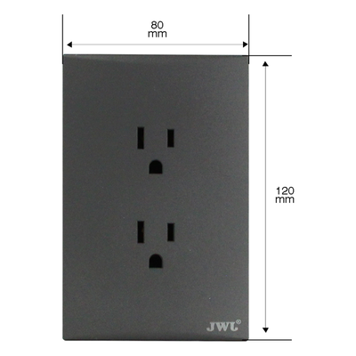 Placa de Contactos / 2 Tomas Dúplex 2P+T / 10-15 A / 127 V / 60 Hz / Policarbonato | SIERRA STORE