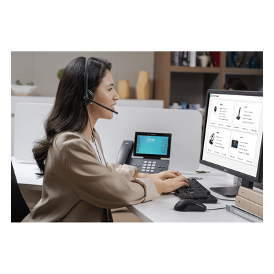 Diadema Alambrica / Dual / USB-C/A / Cancelación Pasiva de Ruido / 110 g / Brazo 320° | SIERRA STORE