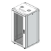 Gabinete Rack de Piso / 24U / 19 Pulgadas / Vidrio con Cerradura / Carga 750 kg / 600x605x1190 mm (23.6x23.8x46.9 in) / Acero Calibres | SIERRA STORE