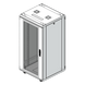 Gabinete Rack de Piso / 24U / 19 Pulgadas / Vidrio con Cerradura / Carga 750 kg / 600x605x1190 mm (23.6x23.8x46.9 in) / Acero Calibres | SIERRA STORE