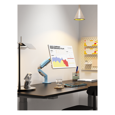 Brazo Ajustable para Monitor / 17" a 30" / Capacidad 9 kg / Rotación 360° / Inclinación +85° a -30° / Giro 180° / Resorte de Gas / | SIERRA STORE