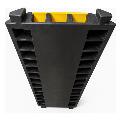ACCESSPRO AC903-V2 - Protector de Cable / 3 Canales / Carga 5 Toneladas / Canal 30x30 mm / Base Goma y Tapa Plástico / 90 cm Largo / | SIERRA STORE