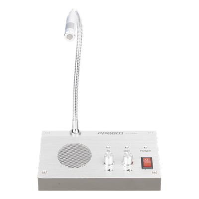 Sistema de Intercomunicación | Ideal para Ventanillas | Audio de voz de dos vías | 12V/1A 3W | Micrófono Interior + Micrófono Exterior | SIERRA STORE
