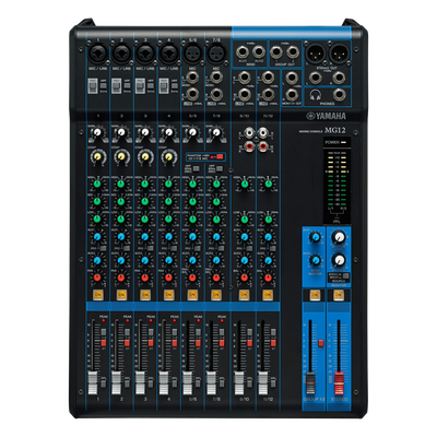Mezcladora de Audio Analógica / 12 Canales / 6 Entradas Micrófono-Línea / 2 Buses de Grupo / Preamplificadores D-PRE / Compresores de | SIERRA STORE
