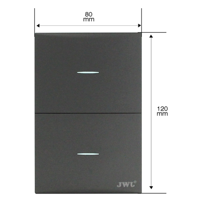 Placa con Interruptores / 10 A / 127 V / 60 Hz / Policarbonato / 2 Módulos | SIERRA STORE