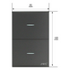 Placa con Interruptores / 10 A / 127 V / 60 Hz / Policarbonato / 2 Módulos | SIERRA STORE