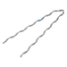 Remate Preformado para Cable Guía de Acero / Acero Galvanizado / Ø 1.2 - 1.3 mm / Tensión 1300 N / Longitud 160 mm (0.52 ft) / | SIERRA STORE