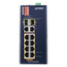 Switch Industrial PoE+ / 8 Puertos 10/100TX / 2 Puertos Gigabit Combo TP/SFP / 240W / -40 a 75°C / Alcance Extendido 250m (820 pies) | SIERRA STORE