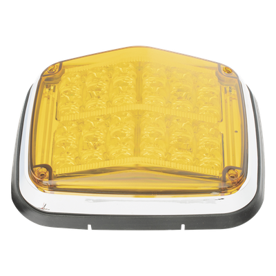 Luz de Advertencia LED / 8 x 6 in (203 x 152 mm) / Color Ámbar / 24 LEDs / IP67 / 11 Patrones de Destello / 12-30 VCD | SIERRA STORE