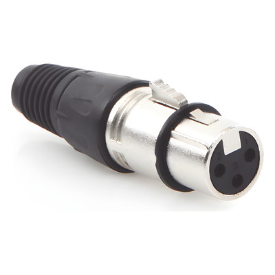 Conector XLR / 3 Pines Hembra / Bloqueo con Pestillo / Rango -30 °C a +80 °C / Cable 3.5-8.0 mm / 16 A por Contacto | SIERRA STORE
