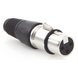 Conector XLR / 3 Pines Hembra / Bloqueo con Pestillo / Rango -30 °C a +80 °C / Cable 3.5-8.0 mm / 16 A por Contacto | SIERRA STORE