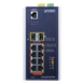 Switch Industrial Administrable Capa 3, 8 Puertos Gigabit PoE 802.3bt+, 2 Puertos 1 G / 2.5 G SFP+ | SIERRA STORE