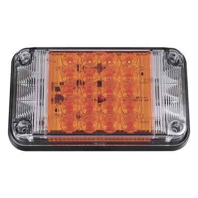 Luz de Advertencia LED / 7x4 pulgadas / 66 LED de Alta Intensidad / 12 VCC / 10 Patrones de Destello / Montaje Permanente | SIERRA STORE
