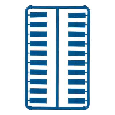 PANDUIT CIDBU-C - Iconos de Datos / Mini-Com / 14.2 mm Ancho / 2 mm Profundidad / 4.6 mm Altura / ABS / Paquete 100 / Azul | SIERRA STORE