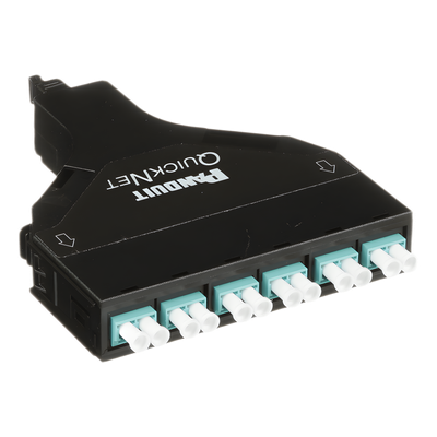 PANDUIT FQZN-12-10AS - Cassette de Fibra Óptica / 12 Fibras LC a MPO / OM4 / Método A / 0.5 dB / 550 m (1804.5 ft) | SIERRA STORE