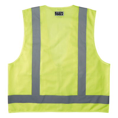 Chaleco de seguridad reflectante / Talla XL / ANSI/ISEA 107-2015 Tipo R Clase 2 / Pecho 44''-50'' (111,8-127 cm) / Amarillo alta | SIERRA STORE