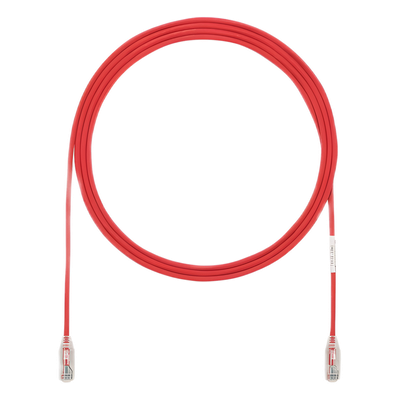 PANDUIT UTP28SP25RD - Cable de Parcheo UTP Cat6 / 28 AWG / 7.62 m (25 ft) / 250 MHz / Doble Clasificación CM/LSZH / PoE++ | SIERRA STORE