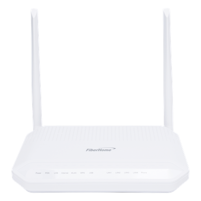 ONT GPON / 4 Puertos Gigabit / Wi-Fi Dual Band 2.4/5 GHz / 1 Puerto POTS / USB 2.0 / MIMO 2x2 / 2 Antenas 5 dBi / SC/UPC | SIERRA STORE