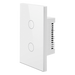 Interruptor Inteligente / 2 Circuitos / ZigBee / Alimentación 100-250V / Neutro Opcional / 800W por Canal / Vidrio Templado | SIERRA STORE
