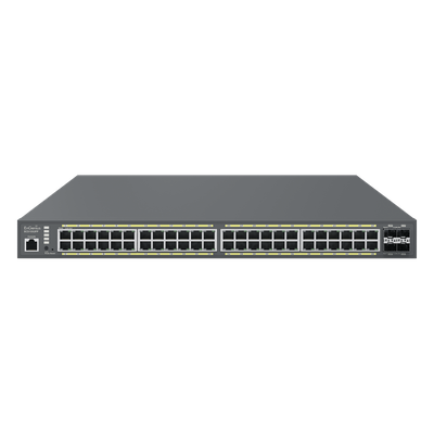 Switch Poe de 48 Puertos Gigabit y 4 Puertos SFP, Administrable en la Nube, Hasta 740 W, Capa 2, Soporta PoE+ 802.3  at/af | SIERRA STORE