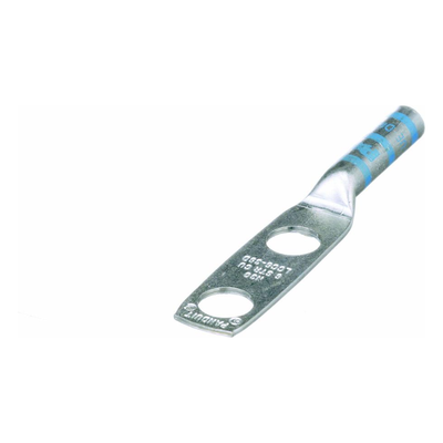 PANDUIT LCC6-38D-L - Zapata de Compresión / Calibre 6 AWG / Doble Barreno 3/8" (9.5 mm) / Espaciado 25.4 mm (1") / 35 kV / 90°C | SIERRA STORE